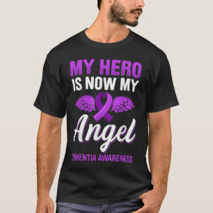 Camiseta Mi héroe es ahora mi ángel Dementia Alzheim