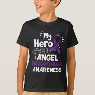Camiseta Mi Héroe Es Ahora Mi Ángel Fibromialgia Gif