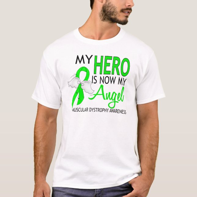 Camiseta Mi héroe es mi distrofia muscular del ángel (Anverso)
