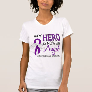 Camiseta Mi héroe es mi enfermedad de Alzheimer del ángel