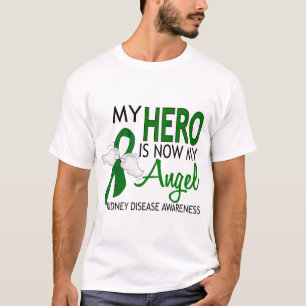 Camiseta Mi héroe es mi enfermedad de riñón del ángel
