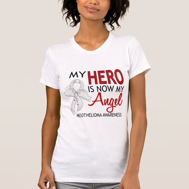 Camiseta Mi héroe es mi mesotelioma del ángel (Anverso)