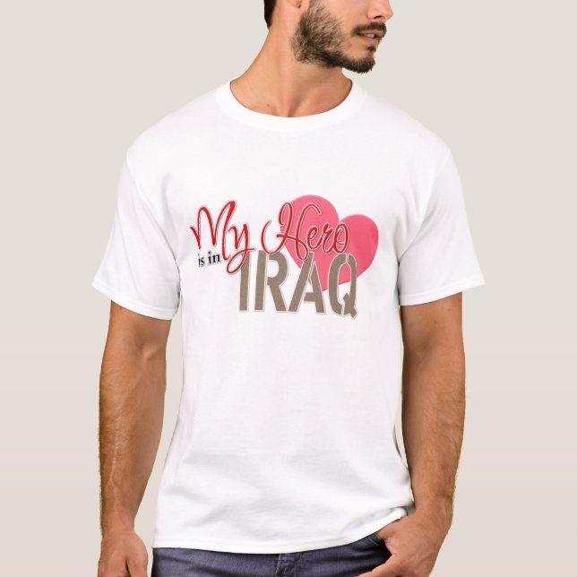 Camiseta Mi héroe está en Iraq (Anverso)