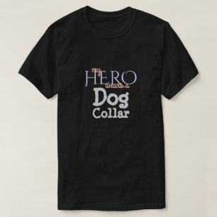 Camiseta Mi héroe lleva un cuello de perro