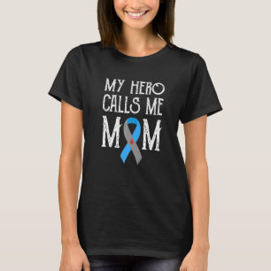 Camiseta Mi héroe me llama a mamá T1D Tipo1 Conciencia sobr