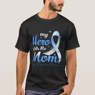 Camiseta Mi héroe me llama a mamá T1d tipo 1 Conciencia sob