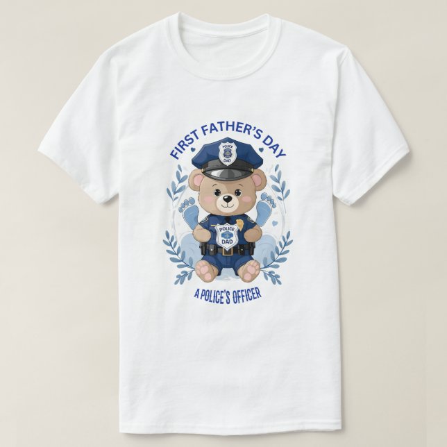 Camiseta 👮 ‍ ♂️ "Mi héroe, mi papá" - Primer Día del Padre (Diseño del anverso)