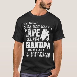 Camiseta mi héroe no usa una capa que yo llamo abuelo
