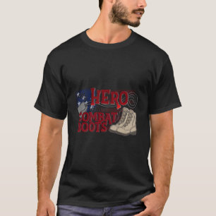 Camiseta Mi héroe usa botes de combate