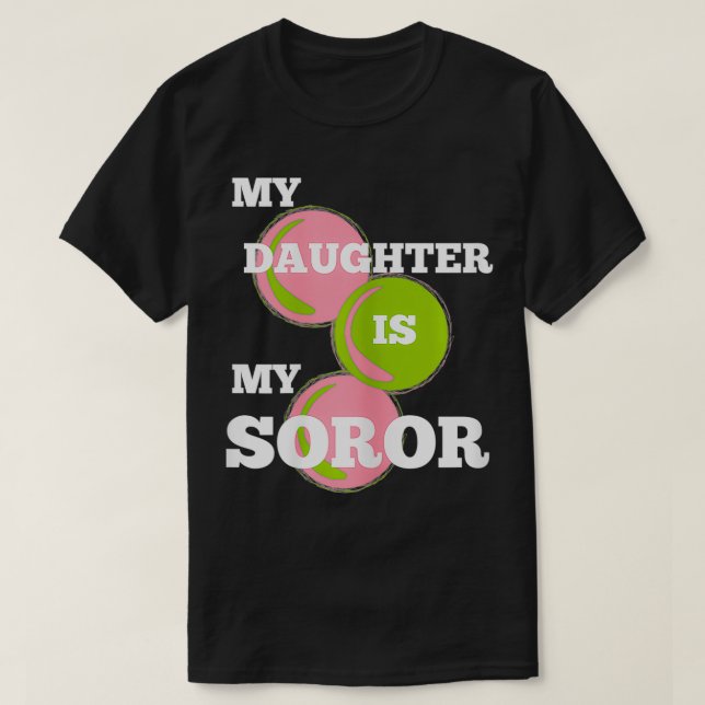 Camiseta Mi hija, Alpha Damas, es mi primera hija (Diseño del anverso)