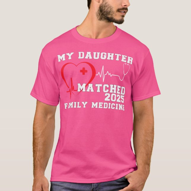 Camiseta Mi hija coincidió con el día 2025 en el partido de (Anverso)