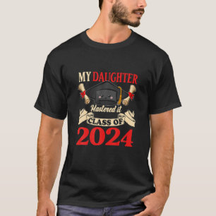 Camiseta Mi Hija De Clase 2024 Dominó Gradua Divertida