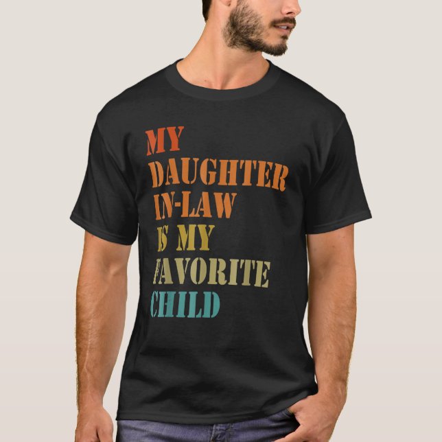 Camiseta Mi Hija En La Ley Es Mi Hija Favorita Padres D (Anverso)
