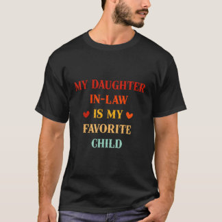 Camiseta Mi Hija En La Ley Es Mi Hijo Favorito Para Papá Mo