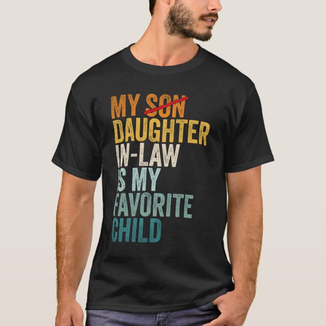 Camiseta Mi Hija En La Ley Es Mi Hijo Padre Favorito. (Anverso)