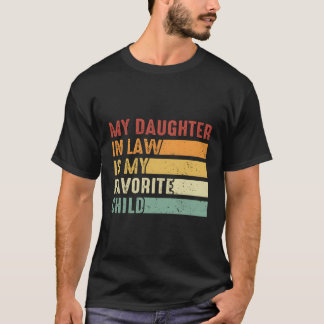 Camiseta Mi Hija En La Ley Es Mi Hum Infantil Favorito