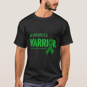 Camiseta Mi hija es un guerrero que apoya el cáncer de híga