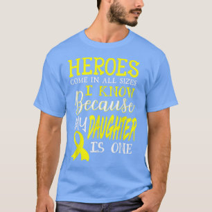 Camiseta Mi Hija Es Un Héroe De La Conciencia Sobre El Cánc