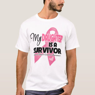 Camiseta Mi hija es un superviviente - cáncer de pecho