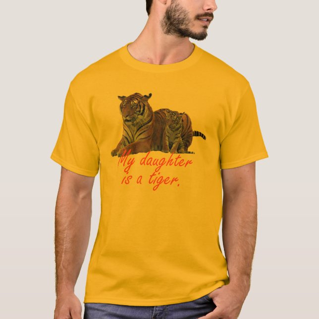 Camiseta Mi hija es un tigre (Anverso)