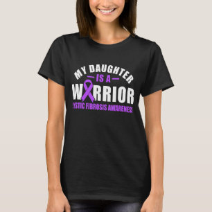 Camiseta Mi Hija Es Una Conciencia De La Fibrosis De Guerre