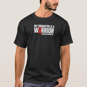 Camiseta Mi Hija Es Una Guerrera Concienciación Sobre El Vi