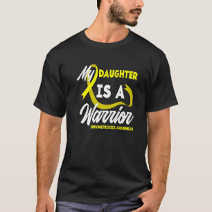 Camiseta Mi hija Guerrera de Cinta Amarilla Endometriosis A