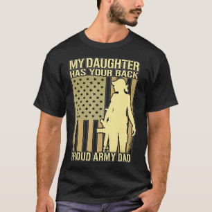Camiseta Mi Hija Tiene Su Padre De Ejército Orgulloso De Es