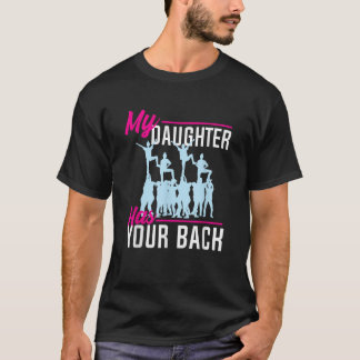 Camiseta Mi Hija Tiene Tu Alegre De Espalda Mami Diciendo