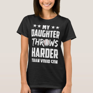 Camiseta Mi Hija Tira Más Duro Que Su Orgulloso Base
