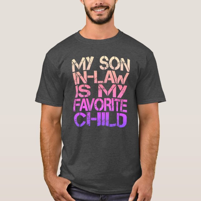 Camiseta Mi Hijo De Derecho Es Mi Familia Alegre Favorita (Anverso)