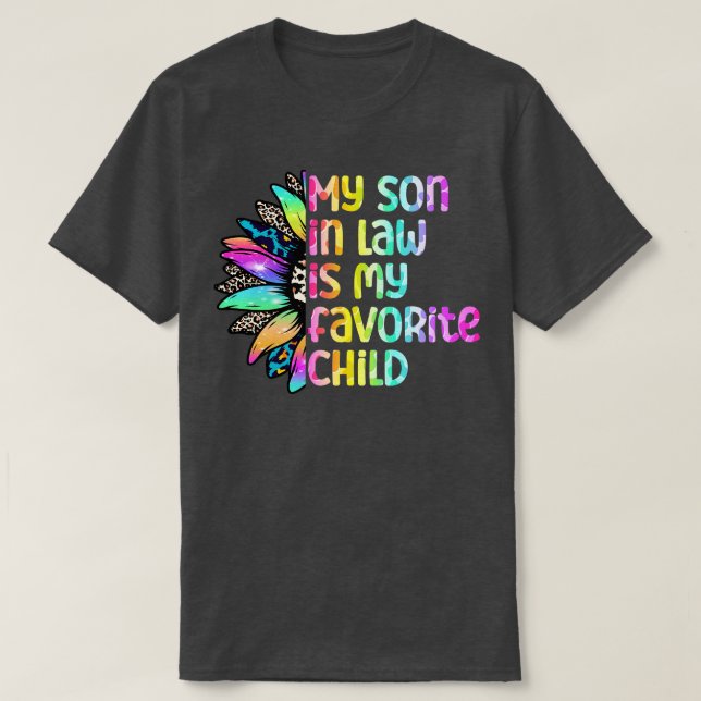 Camiseta Mi Hijo De Derecho Es Mi Hijo Favorito Girasol (Diseño del anverso)