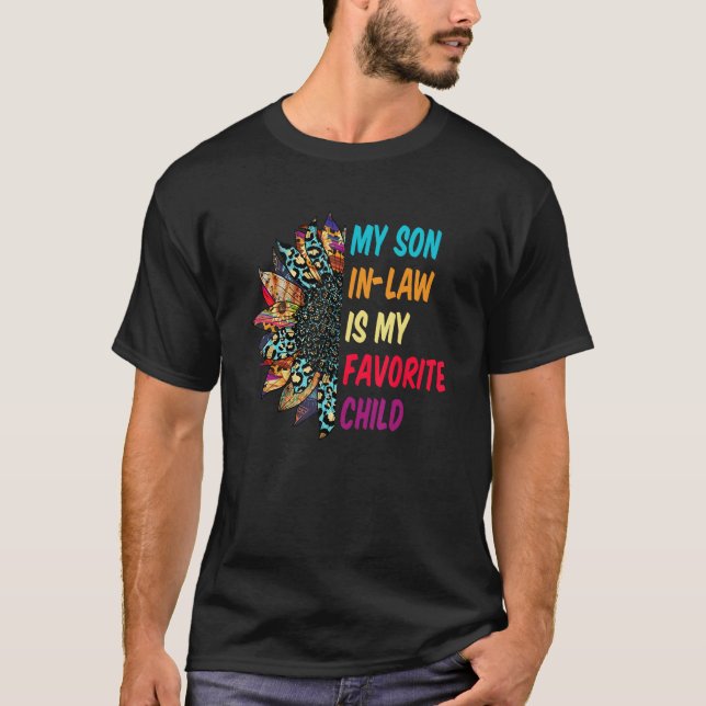Camiseta Mi Hijo De Derecho Es Mi Hijo Favorito Girasol (Anverso)