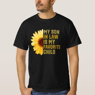 Camiseta Mi Hijo De Derecho Es Mi Hijo Favorito Girasol Gra