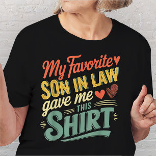 Camiseta Mi Hijo De Derecho Favorito Me Dio Esta Camisa.