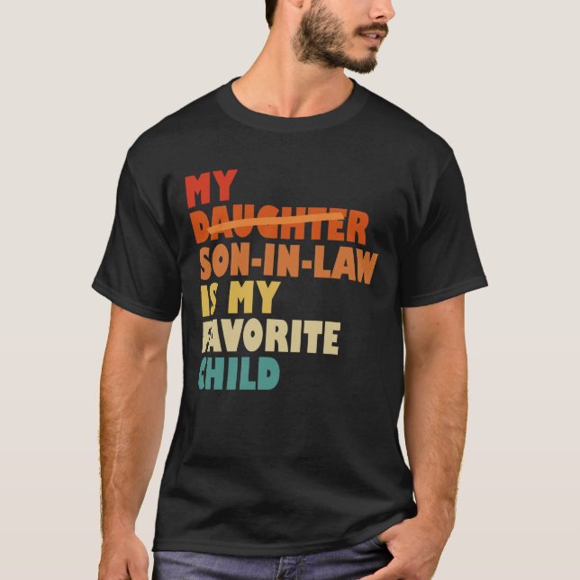 Camiseta Mi Hijo De Derecho Mi Hijo Favorito Sustituyó A Su (Anverso)