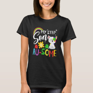 Camiseta Mi hijo de paso es autista y autista y autista