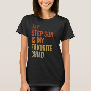 Camiseta Mi hijo de paso es mi hijo favorito de padre vinta
