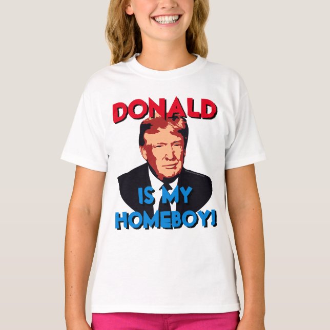 Camiseta Mi hijo Donald Trump como presidente (Anverso)