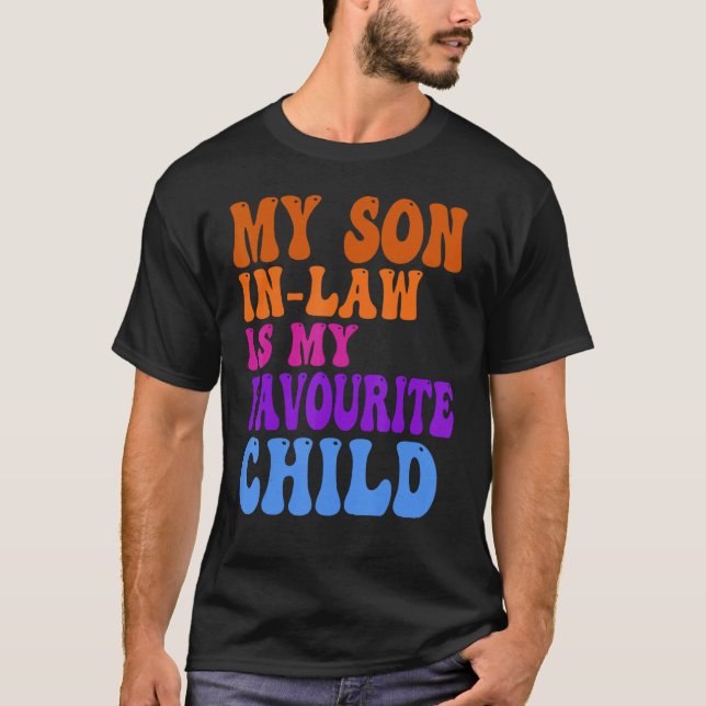 Camiseta Mi Hijo En Derecho Es Mi Hijo Favorito Hu Familia  (Anverso)