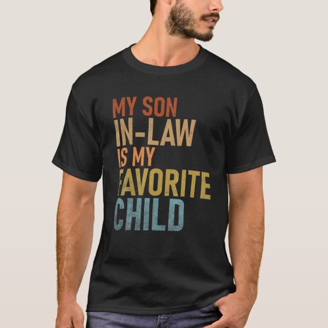 Camiseta Mi Hijo En Derecho Es Mi Hijo Favorito Hu Familia  (Anverso)
