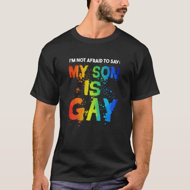 Camiseta Mi hijo es madre LGBTQ gay, mes del orgullo gay (Anverso)
