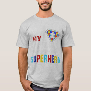 Camiseta Mi Hijo Es Mi Regalo Favorito De Superhéroe Autism