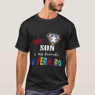 Camiseta Mi Hijo Es Mi Superhéroe Favorito Concienciación A