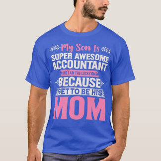 CAMISETA MI HIJO ES UN CONTABLE SUPER Y SORPRENDENTE