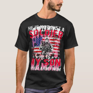 Camiseta Mi Hijo Es Un Héroe Soldado Orgullosa Mamá Del Ejé