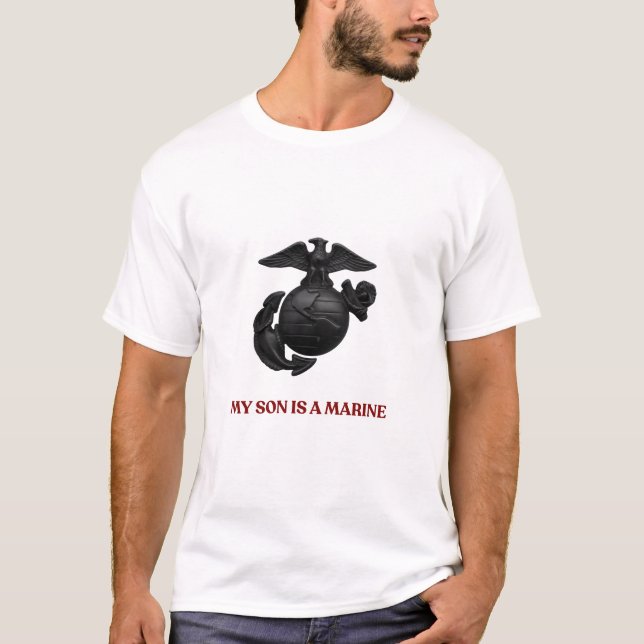 Camiseta Mi Hijo es un Marino Orgullosa Mamá de Militar Cam (Anverso)