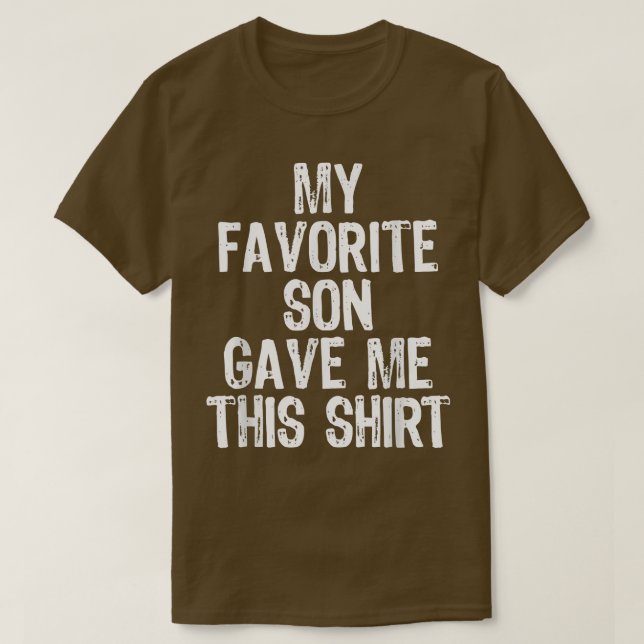 Camiseta Mi Hijo Favorito Me Dio Estos Navidades (Diseño del anverso)