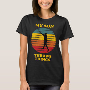 Camiseta Mi hijo lanza Thering Track Parents Shotput Premiu