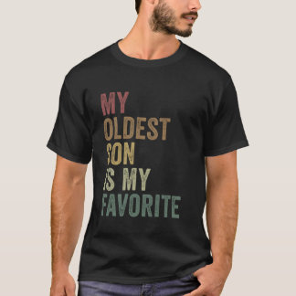 Camiseta Mi hijo mayor es mi favorito Divertida rivalidad e